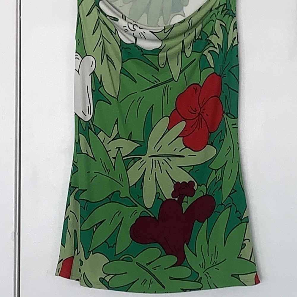NWT Moschino Tropical Print Cowl Neck Tank Top 8 - Picture 4 of 10